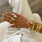 CROSS CUFF RING