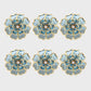 FLOWER BUTTON COVERS BLUE